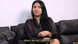 Girlfriend begs hard ass break while guy fucks her tight wet pussy missionary style