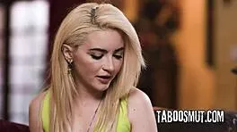 Blonde Babe Bent Over Doggystyle Fucked by Pervy Boss Hard