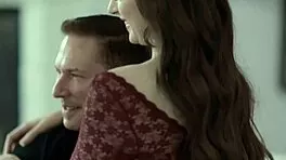 Horny petite brunette begs for deepthroat on stepdad's monster cock doggystyle