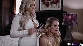 yo check out this stud pounding two soaking pussies one by one with his massive cock