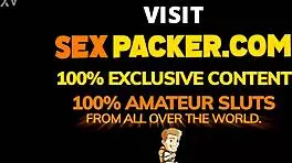 Skinny Latina Hottie Swallows Big Cock Then Fills Tight Ass and Pussy with Cum