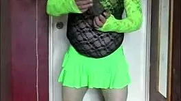 crossdressing sissy piss lover begs fill tube to swallow