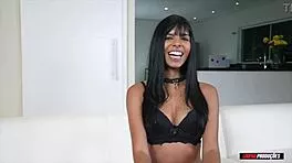 Skinny latina brunette juh jackson takes deep anal pounding from amateur brazilian stud