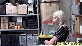 CAUGHT SHOPLIFTER CHANEL GREY STRIPPED AND FUCKED BY POLICE!