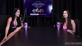 Compilados da Didy Reis cast with Tifany Rocha - sheer red lingerie domination