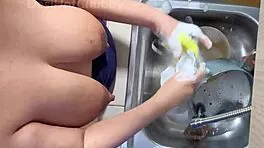 horny indian maid flaunts huge natural tits on webcam solo