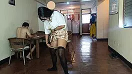 i rush home craving my old kinky man's rough cock in schoolgirl pussy