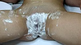 Close-Up Shaving Wide Hairy Pussy Hole