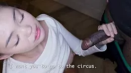 Pretty Russian teen fucked hard for squatting in my friend's house all day long