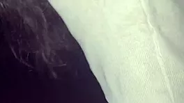 village girl sneaks passionate late night creampie with monster cock