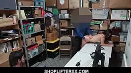 geneva king caught stealing lets hot security guard fuck her sexy body shoplyfter
