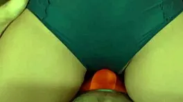 Rubbing Cock on Tight Virgin Stepsis Pussy Can't Hold Back Cum!