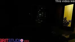 voyeur watches busty british neighbor fingering her huge natural tits and curvy ass