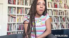 la bellísima mulata luna blackx chupa y saca leche a torbe tras entrevista