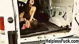 oh man helpless michelle martinez gets roughed up bad by huge cock pounding