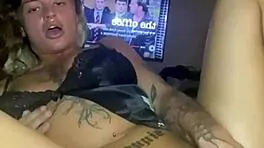 thick goth slut rams her ass before parents get home 🔥🍑