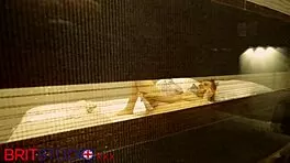 voyeur watches busty british neighbor fingering her huge natural tits and curvy ass