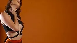 Big ass PETITE teen STRIPS to bare PIERCED tits and bubble butt tease