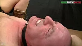 Ales Dreams tramples slave in femdom boots humiliation ritual