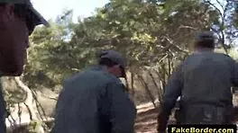 This latina babe in uniform gets slammed hard outdoors doggystyle blowjob style