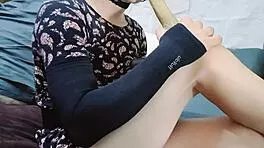 hot ladyboy ruby queen enjoys deep anal penetration with toys