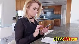 pussy licking hottie in black lingerie 👅 stockings babe