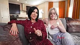 frustrated milf craves intense pov threesome pounding action