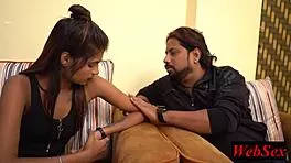 Cute petite indian teen submits to boss sex at work for dirty support