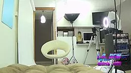 Blonde pornstar spills secrets in hot interview then swallows cum on sofa POV casting