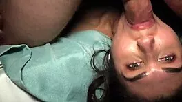 massage got her so wet 😏 now neighbor's pounding that juicy pussy hard 💦