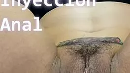 mature bbw surprises by injecting botox deep into her fat jiggling ass