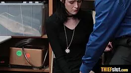 dark emo brunette bent over for rough doggystyle pounding 😈💦