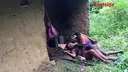 Hunter rams king's wife outdoors with monster BBC creampie finish!