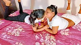 first time ffm threesome brunette milf squirts on cocks 💦👯