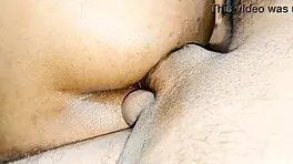 Indian babe's virgin ass stretched tight by huge cock creampie