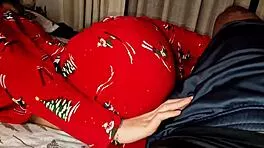 shocking bareback slip with hot friend at pajama party bash