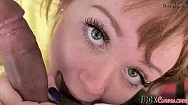 Sweet innocent petite Nikole Nash slurps big cock hardcore blowjob