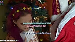 her christmas wish santa fucks her by the tree 🎄🍆