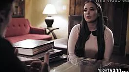 busty milf seduces priest in church