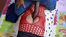 Dredds Monster Cock Stretches Tight Vagina Dripping Wet