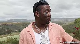 redhead's dripping pussy begs for monster black cock drop right now