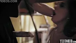 busty milf seduces priest in church