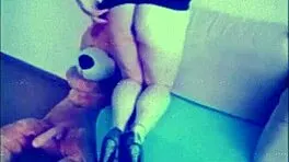 tranny veronica shakes ass and fucks with dildo solo