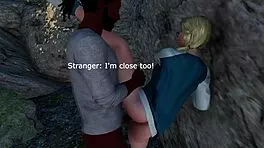 lost teen's squirting pussy exploited by huge black cock in wild hiking fuck