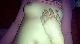 hey my 18yo sis let me grope her wet shaved pussy alone home 😏