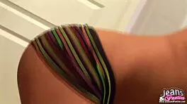 Stunning Petite Ass in Tight Hugger Jeans