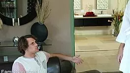 i get so turned on massaging this hot milf's oiled body for her