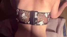 college slut creams wet pussy on dick dining table pov