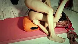 horny housewife bends for intense home fuck and cumshot!