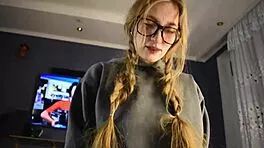 Boss rams secretarys tight pussy raw without condom